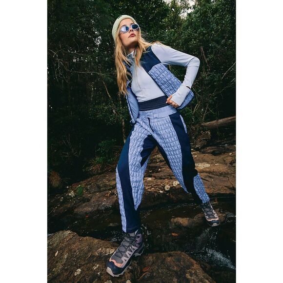 New Free People X Fp Movement  Quilt to Last Pants Large - Picture 3 of 8